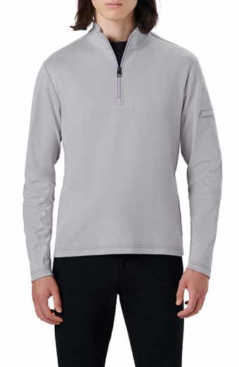 Bugatchi Cotton Quarter Zip Pullover