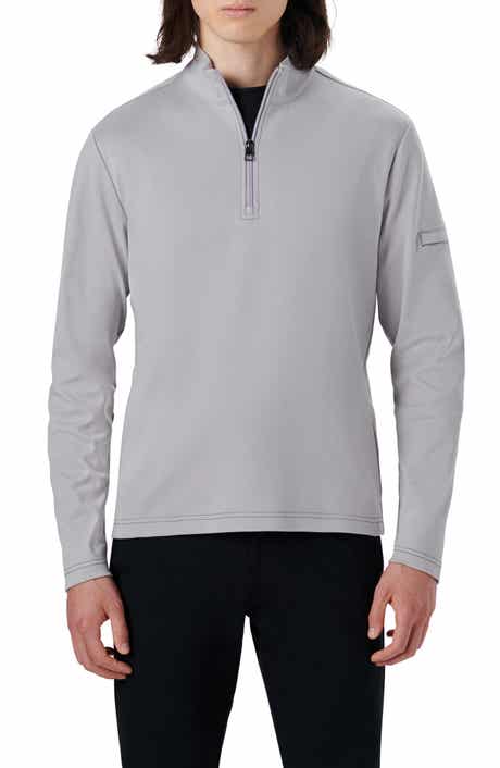 Bugatchi Cotton Quarter Zip Pullover