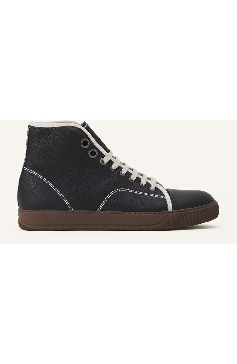 Lanvin DBB1 HIGH-TOP LEATHER SNEAKERS, Main, color,