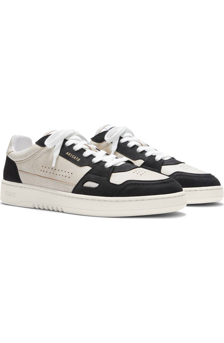 Axel Arigato Dice Lo Cracked Leather Sneaker, Alternate, color, Beige/Black