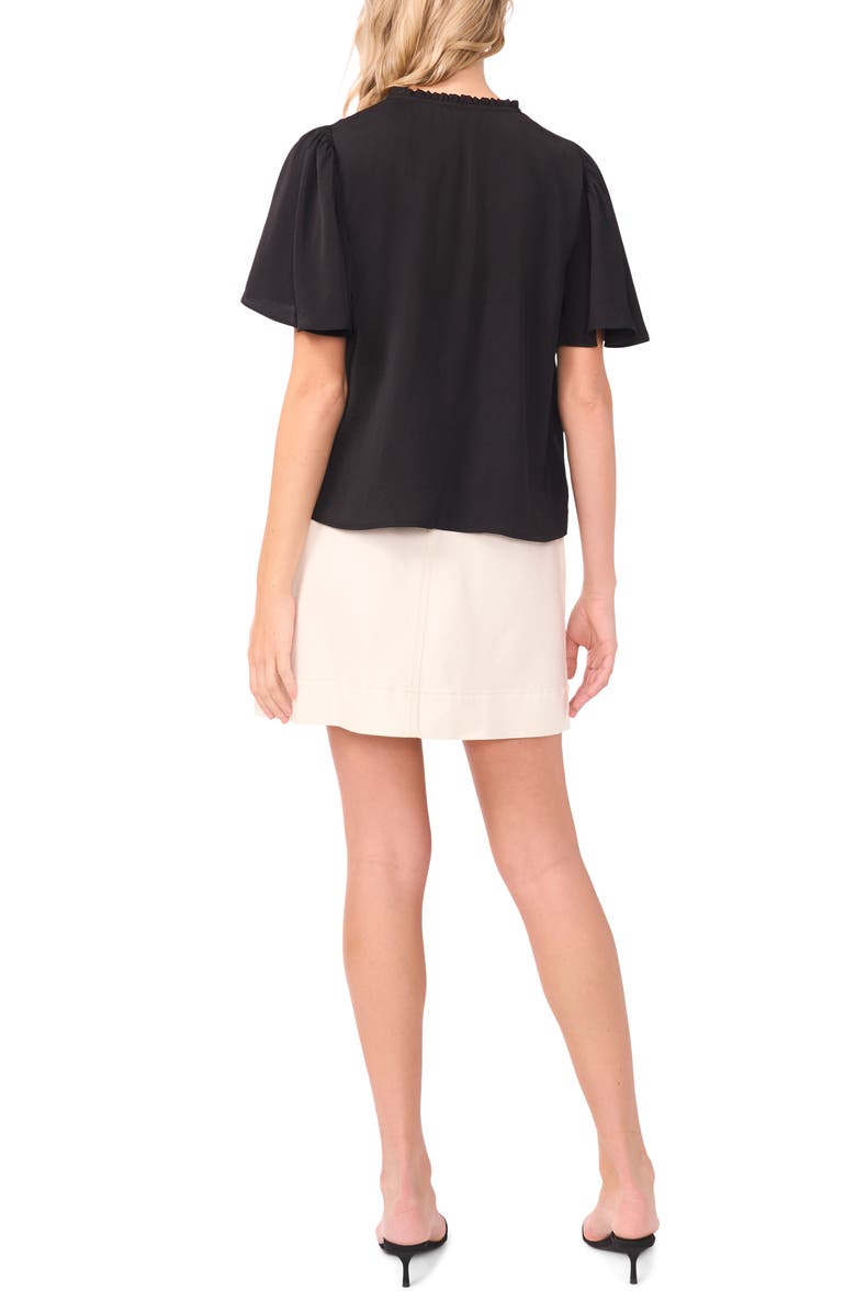 Vince Camuto Tie Neck Top, Alternate, color, Rich Black