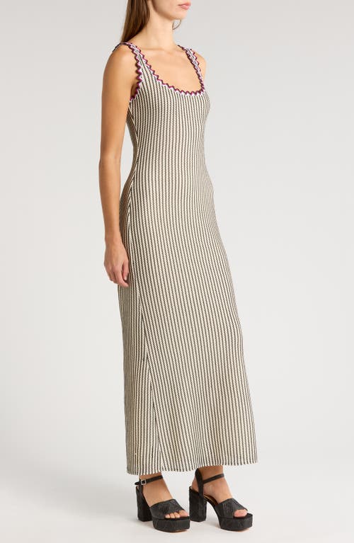 Saylor Vinia Maxi Dress In Black/creme