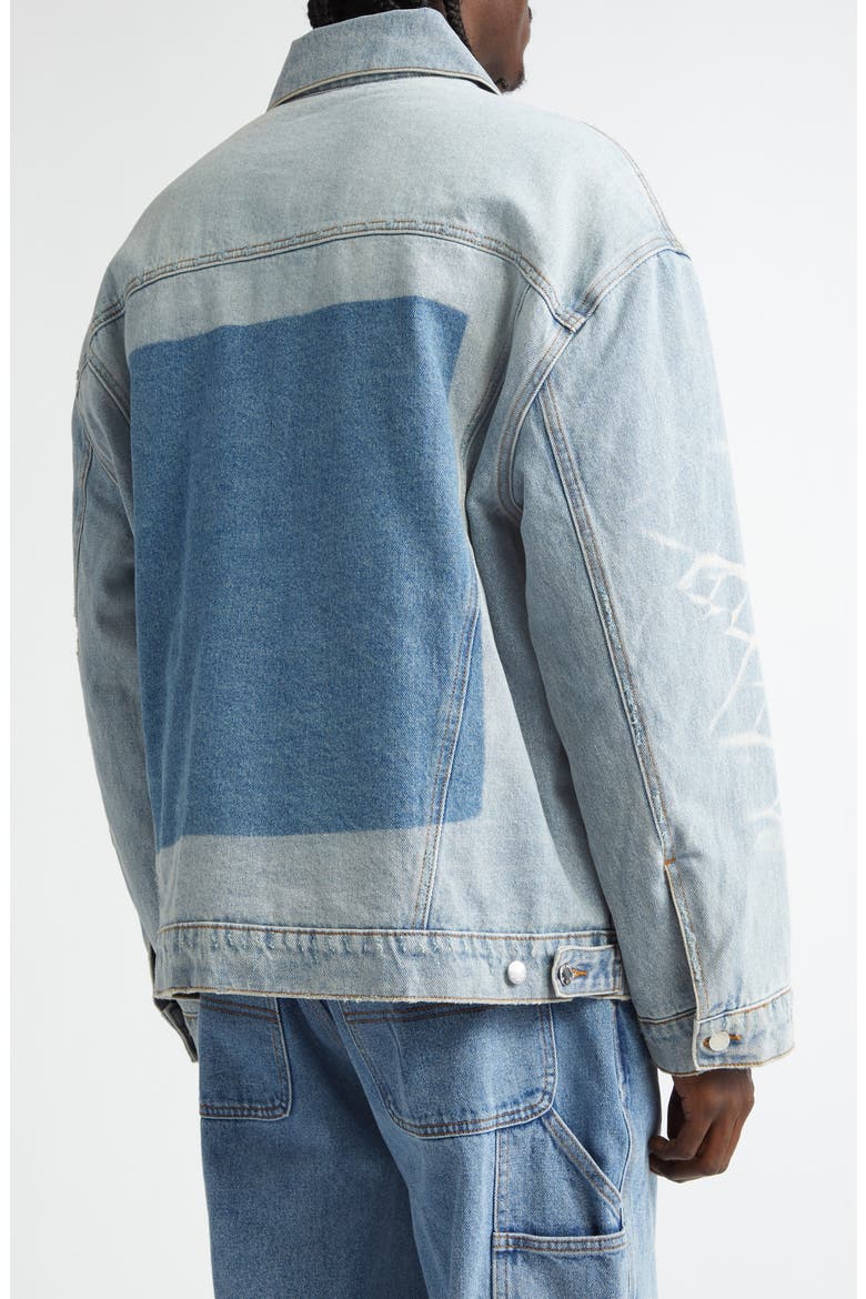 Jailhouse Quilted Lining Denim Jacket, Alternate, color, BEACH BLUE