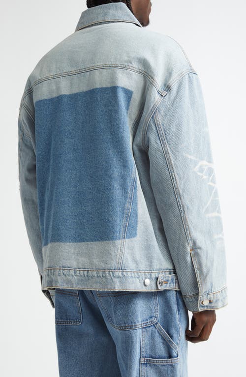 Noon Goons Jailhouse Quilted Lining Denim Jacket In Blue