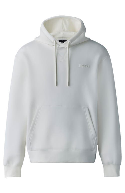 Mackage Krystian Double Face Jersey Hoodie In Cream