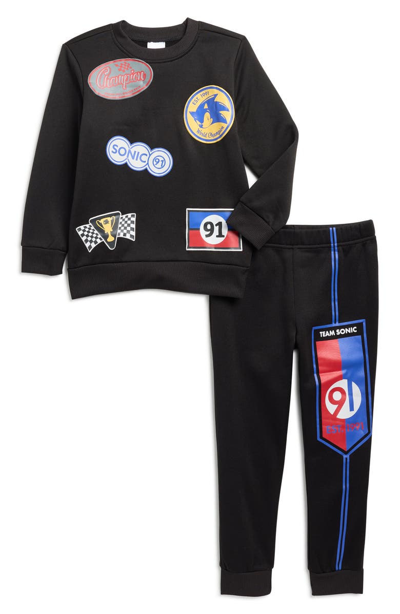 ASSORTED Kids' Sonic Pullover & Joggers, Main, color, Black