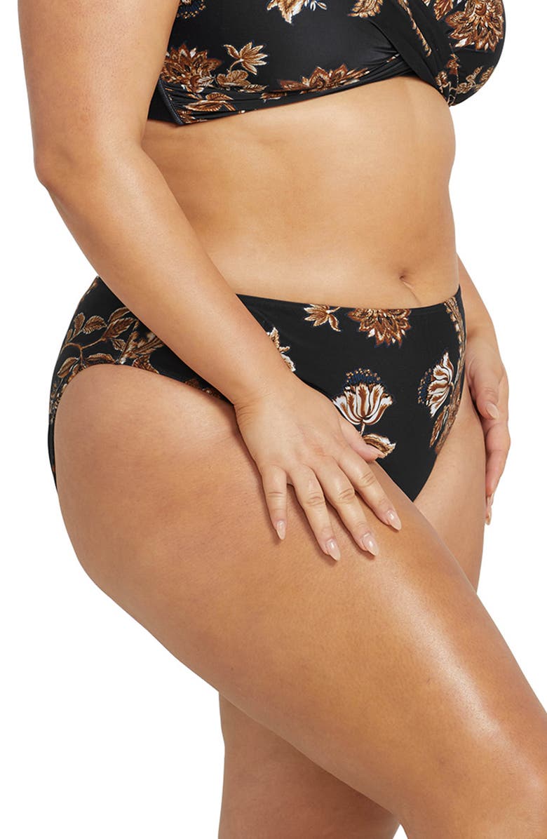 Artesands Chantique Monet Curve Bikini Bottoms, Alternate, color, Black