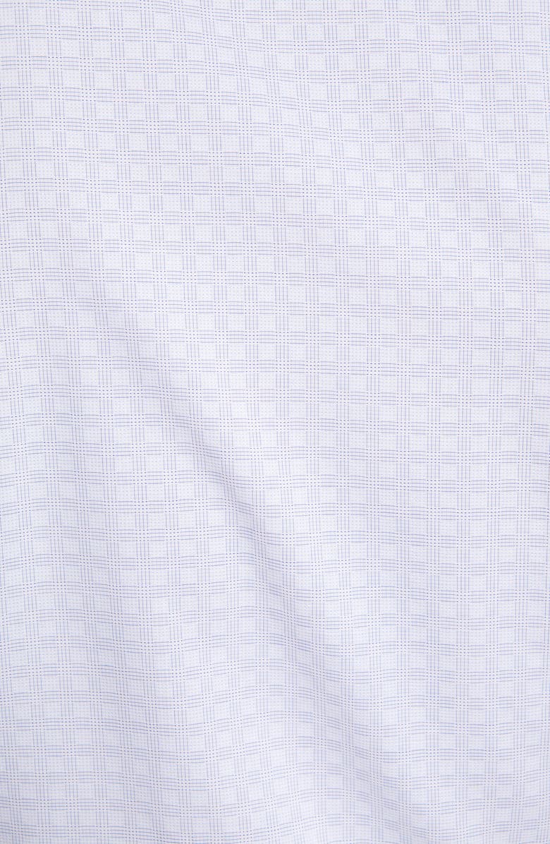 Lorenzo Uomo Trim Fit Plaid Dress Shirt, Alternate, color, Sky Blue