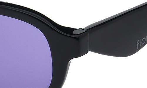 Florence By Mills 49mm Rectangular Sunglasses In Black