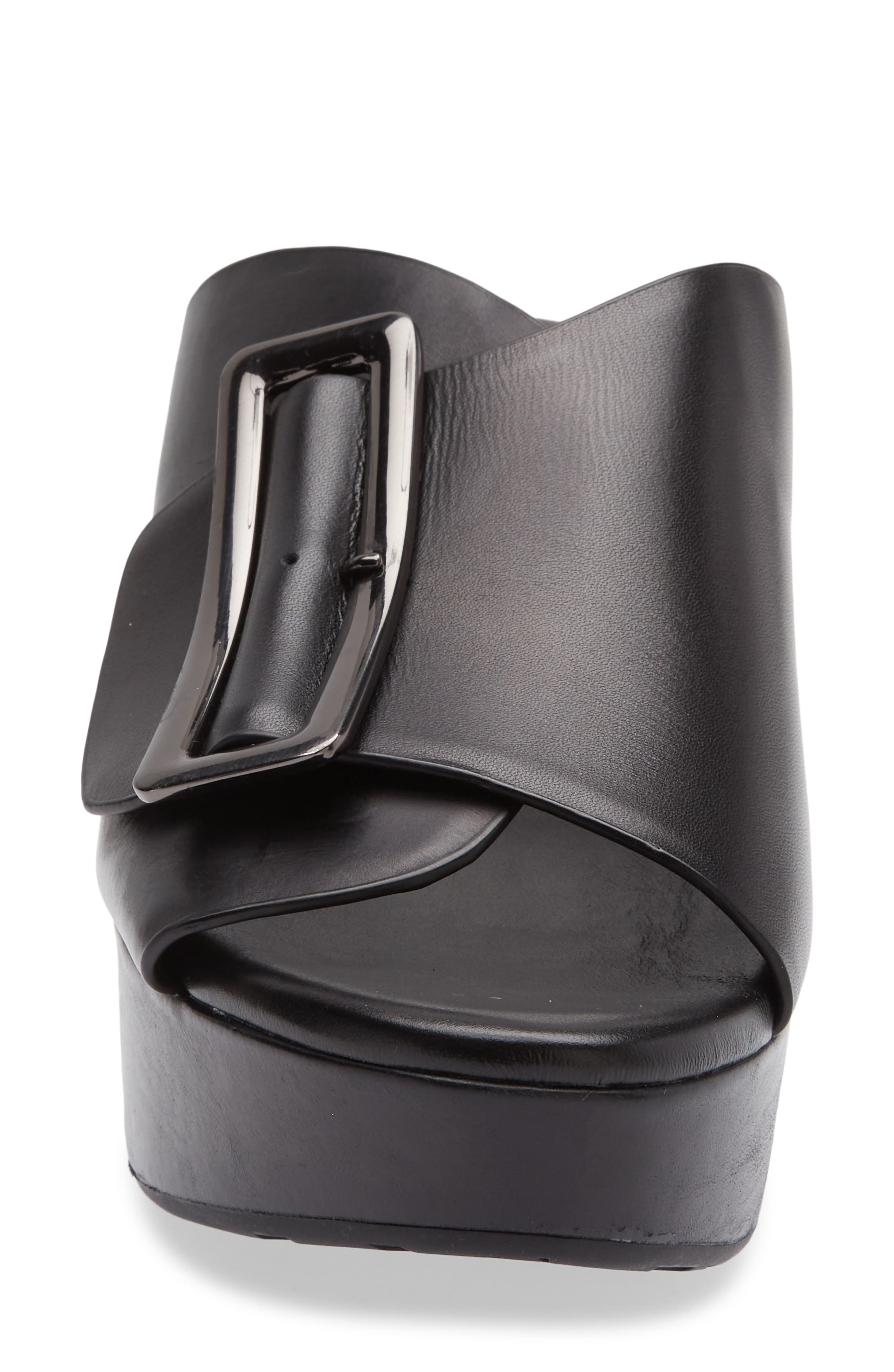 Chocolat Blu Yasha Platform Wedge Sandal, Alternate, color, Black Leather