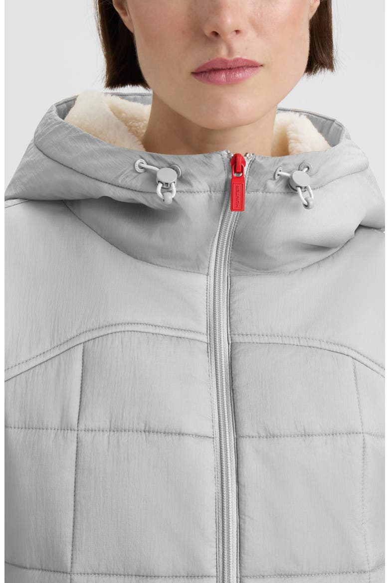 Camille Crinkle Puffer Jacket, Alternate, color, SILVER GREY