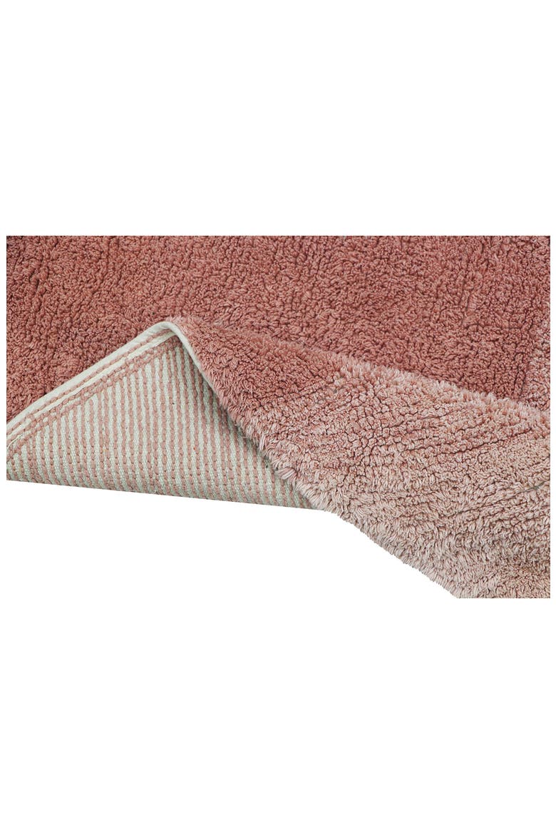 Kids' Ramona The Radish Washable Cotton Rug, Alternate, color, NATURAL GREEN ASH ROSE
