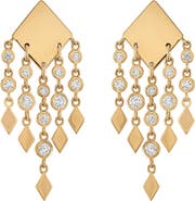 EDEN PRESLEY Shine Diamond Fringe Earrings
