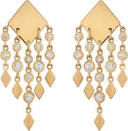 EDEN PRESLEY Shine Diamond Fringe Earrings