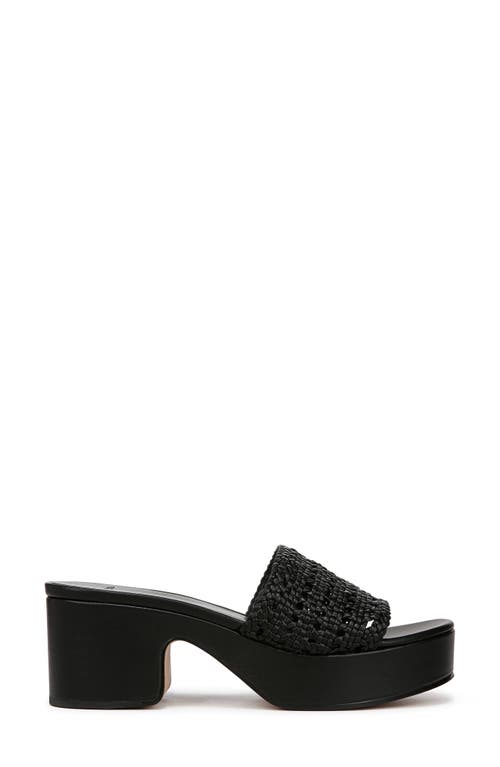 Vince Margo Crochet Leather Platform Sandals In Black