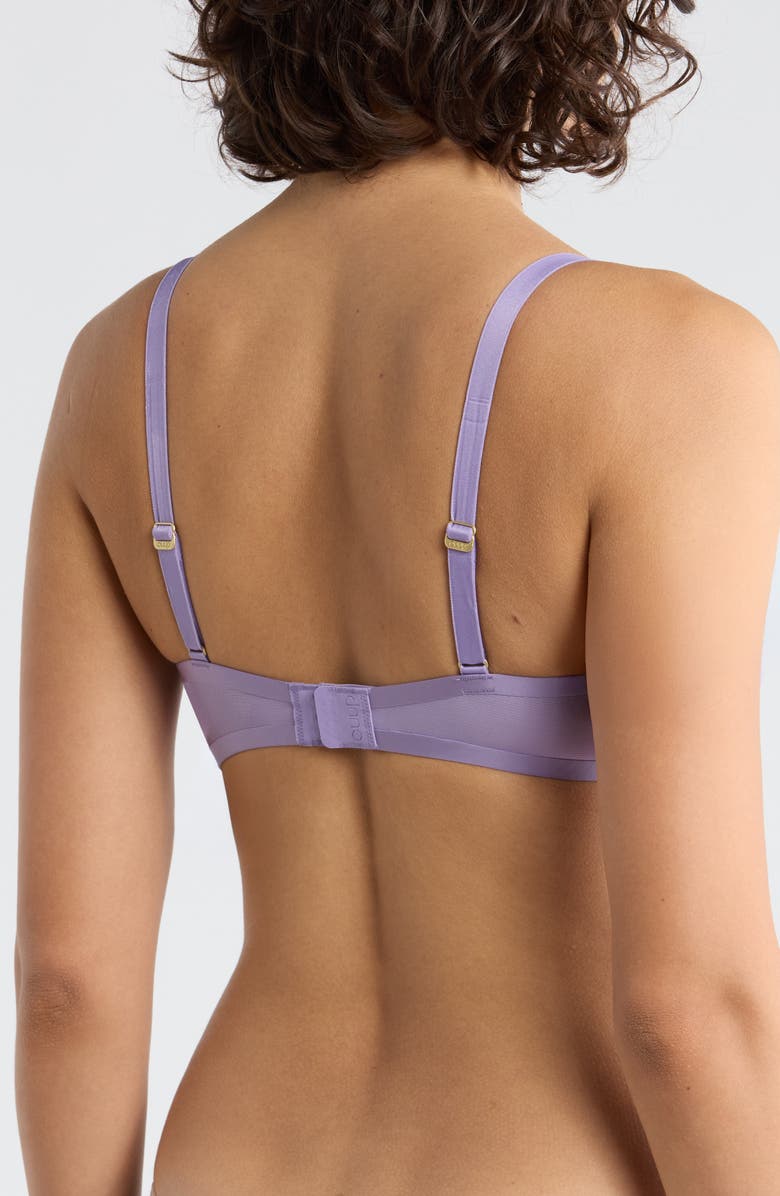 CUUP The Balconette Underwire Mesh Bra, Alternate, color, Amethyst Purple
