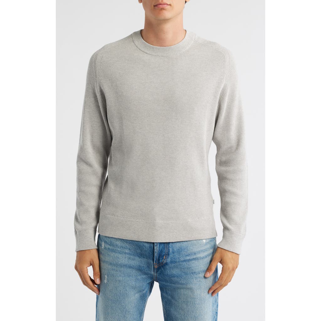Nn07 Kaley 6499 Cotton Crewneck Sweater In Gray