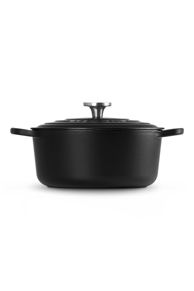 Enameled Cast Iron Round Dutch Oven, Alternate, color, LICORICE