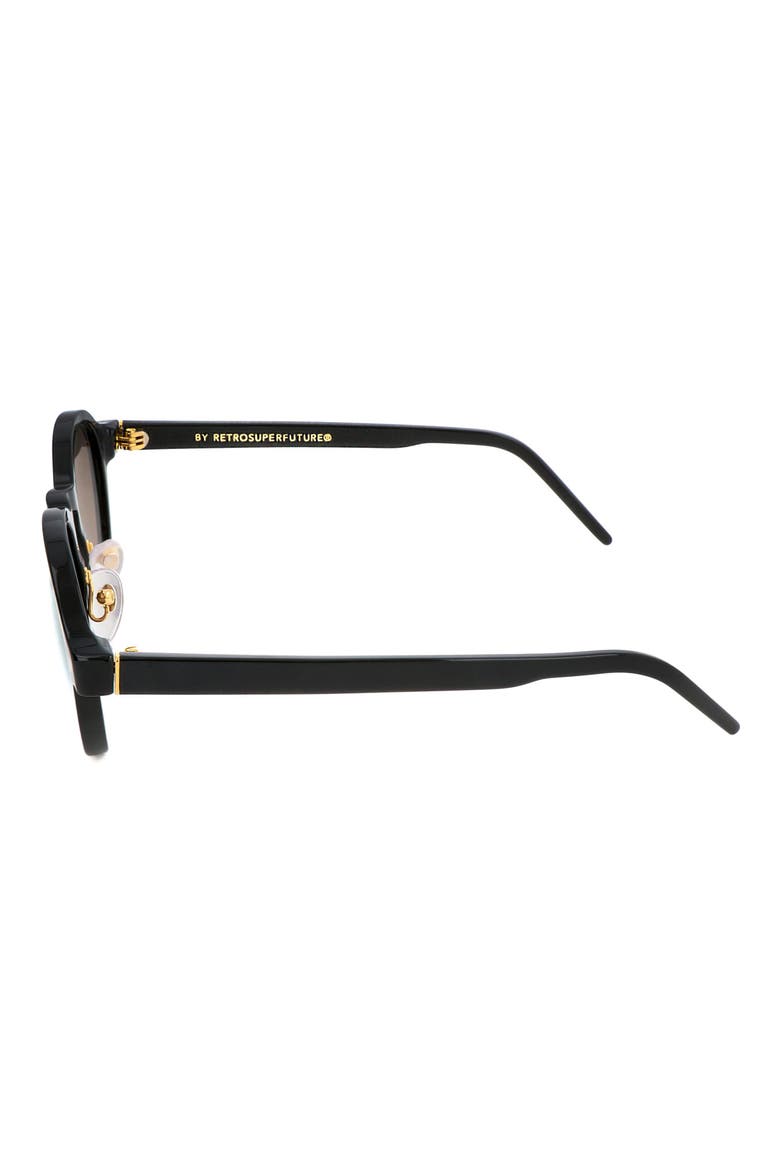 69mm Round Sunglasses, Alternate, color, BLACK