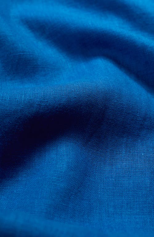 Seasalt Cornwall Salt Airy Crop Wide Leg Linen Jumpsuit In Blue