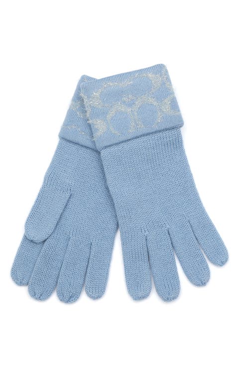 Signature C Metallic Headband & Gloves Set