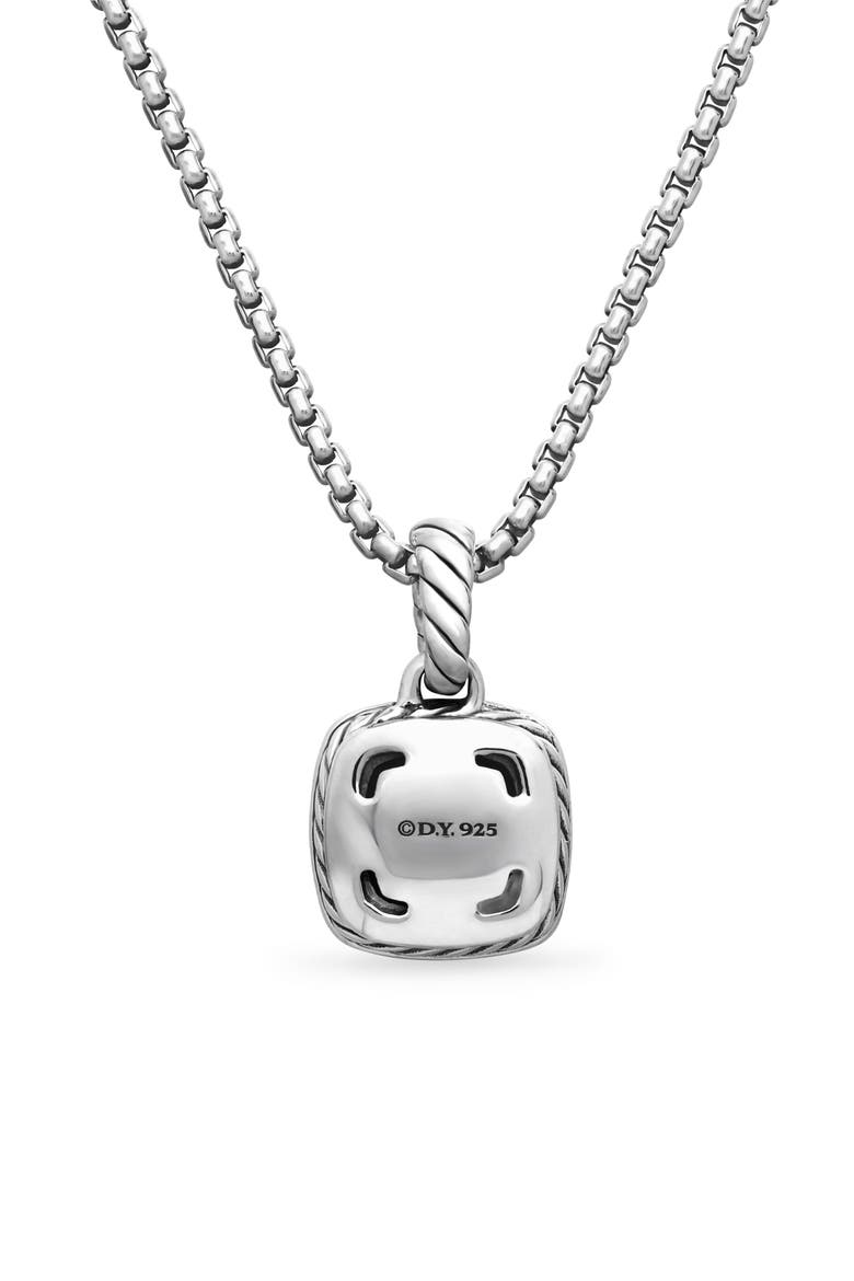 Petite Albion® Pendant Necklace with Pavé Diamonds, Alternate, color, SILVER/ DIAMOND
