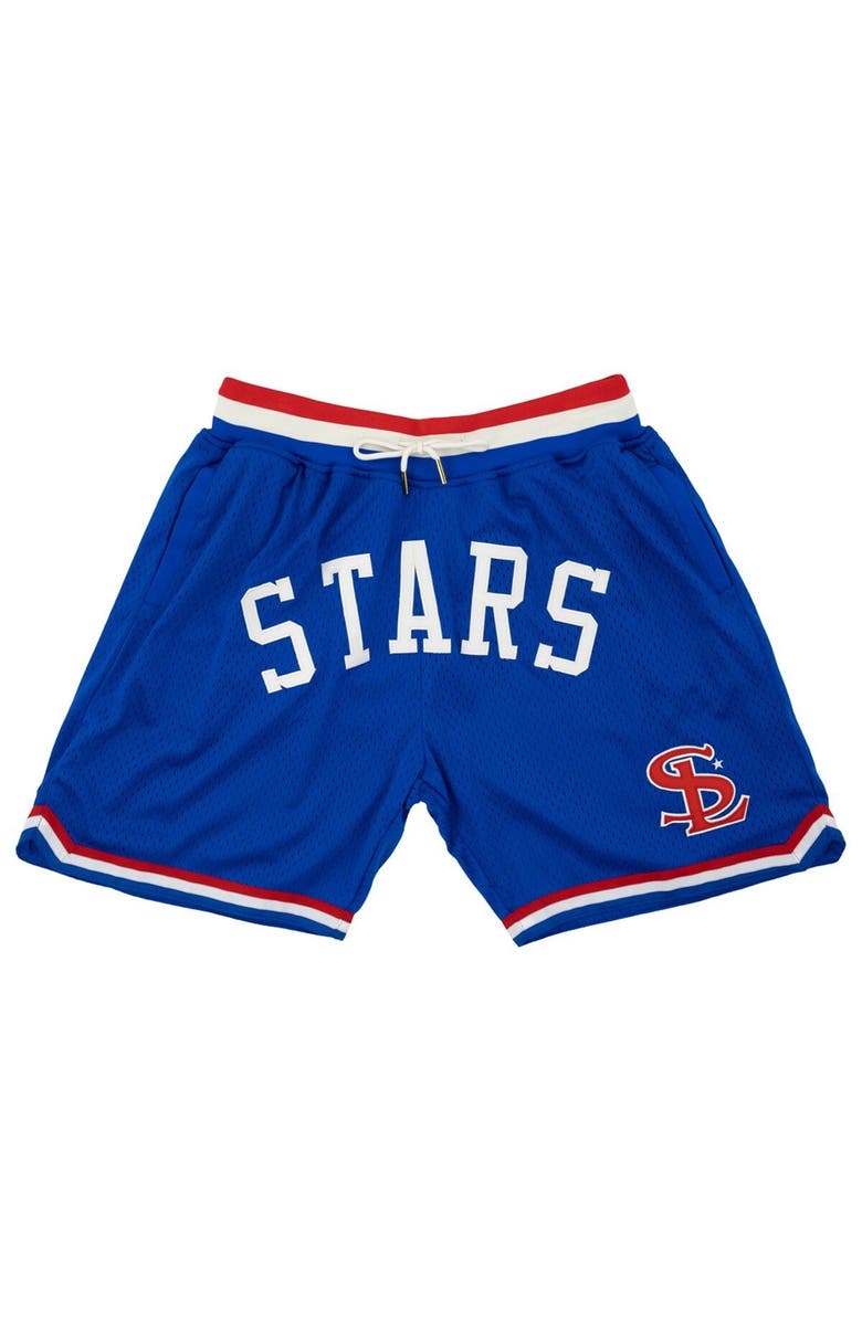 RINGS & CRWNS Men's Rings & Crwns Royal St. Louis Stars Replica Mesh Shorts, Alternate, color, Royal