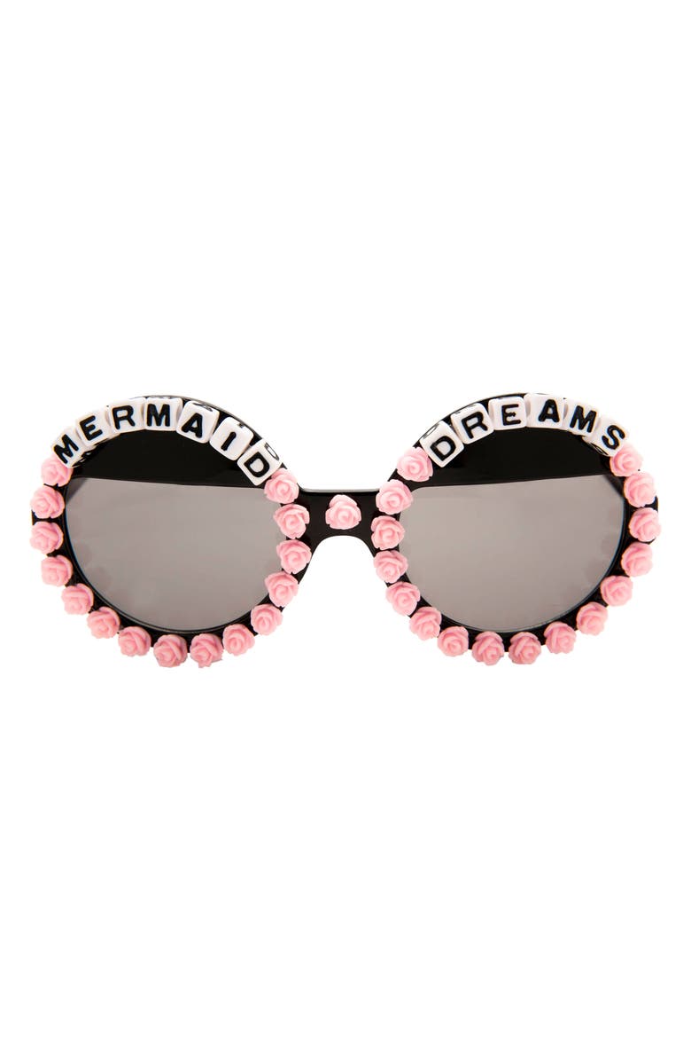 Rad + Refined Mermaid Dreams Round Sunglasses, Main, color, 