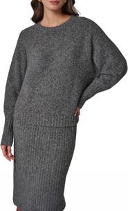 Donna Karan New York Drop Shoulder Crewneck Sweater