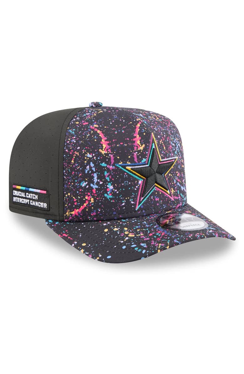 New Era Men's New Era Black Dallas Cowboys 2025 NFL Crucial Catch A-Frame 9FIFTY Snapback Hat, Main, color, Black