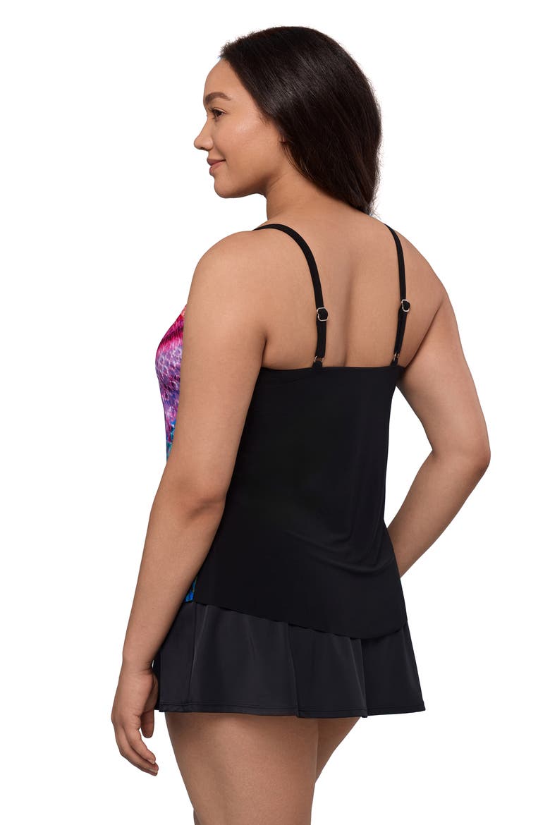 Hank Handkerchief Tankini Swimsuit Top, Alternate, color, Kona Corners