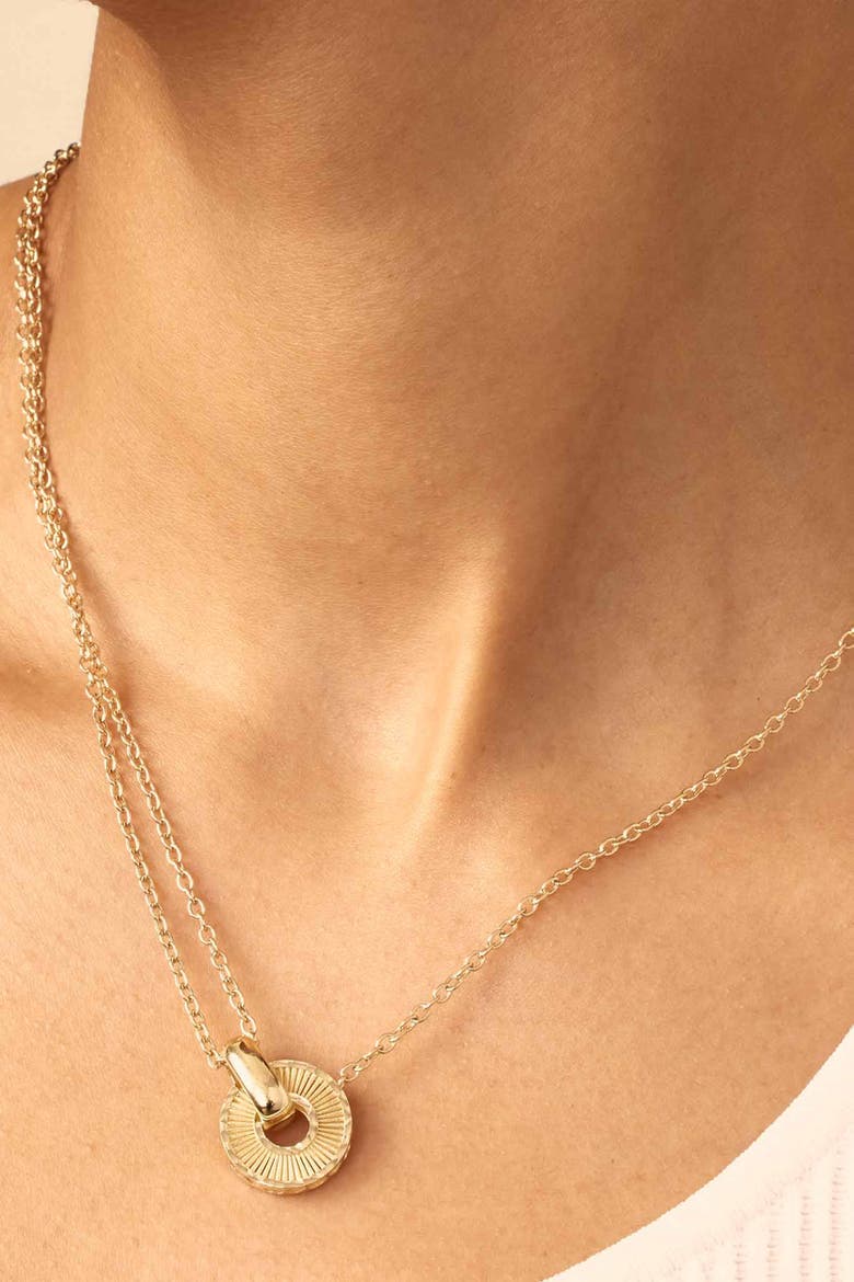 14K Yellow Gold Icon Pendant Necklace, Alternate, color, Yellow Gold