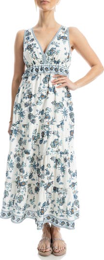 Floral Sleeveless Maxi Dress