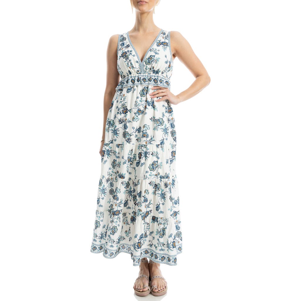 Max Studio Floral Sleeveless Maxi Dress