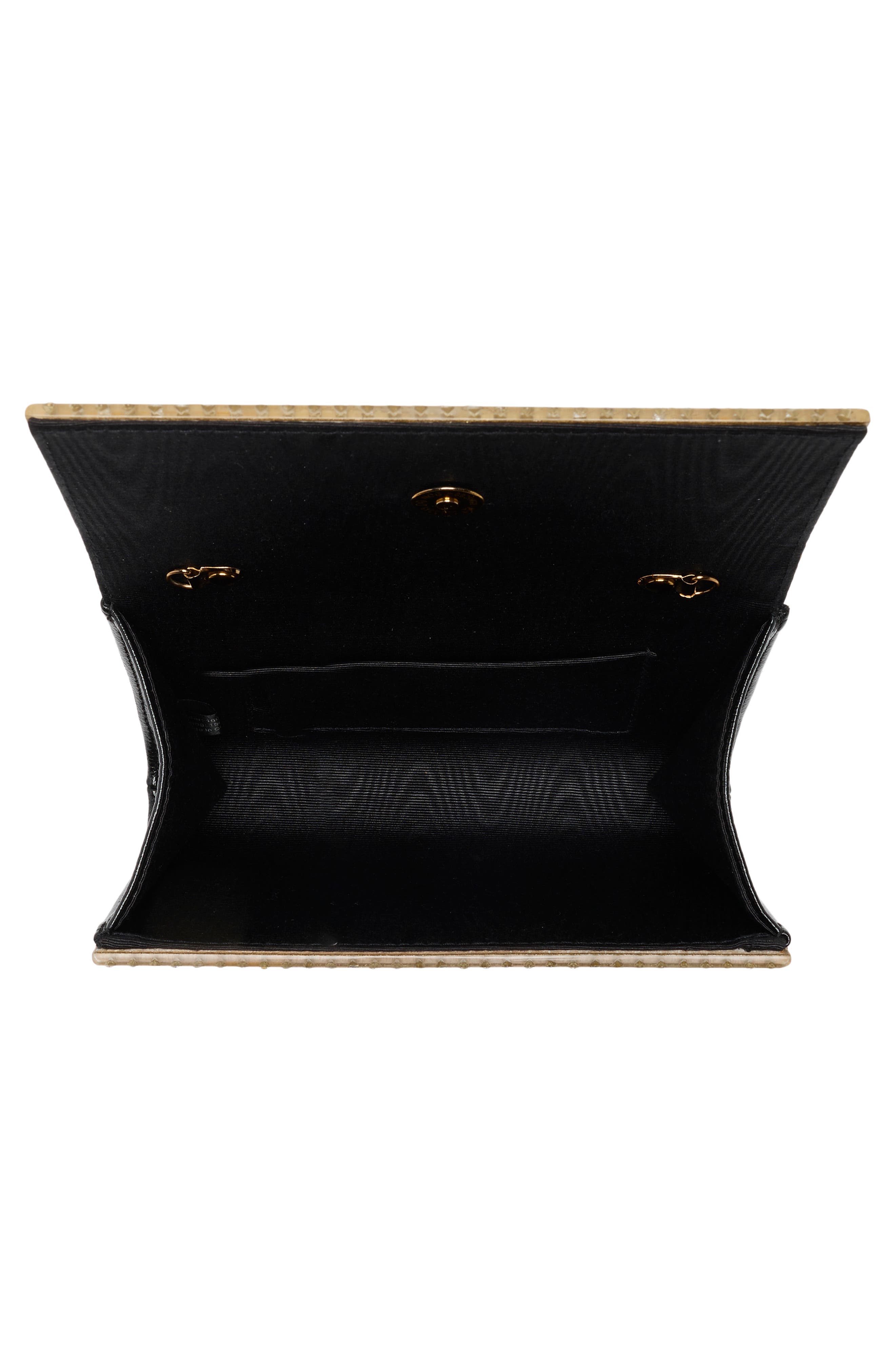Kurt Geiger London Party Clutch, Alternate, color, Black/ Gold
