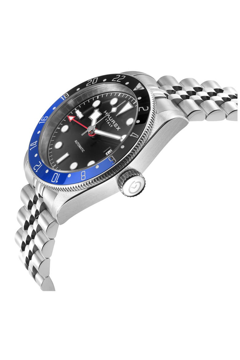 Abisso Automatic Bracelet Watch, 41mm, Main, color, SILVER/BLUE