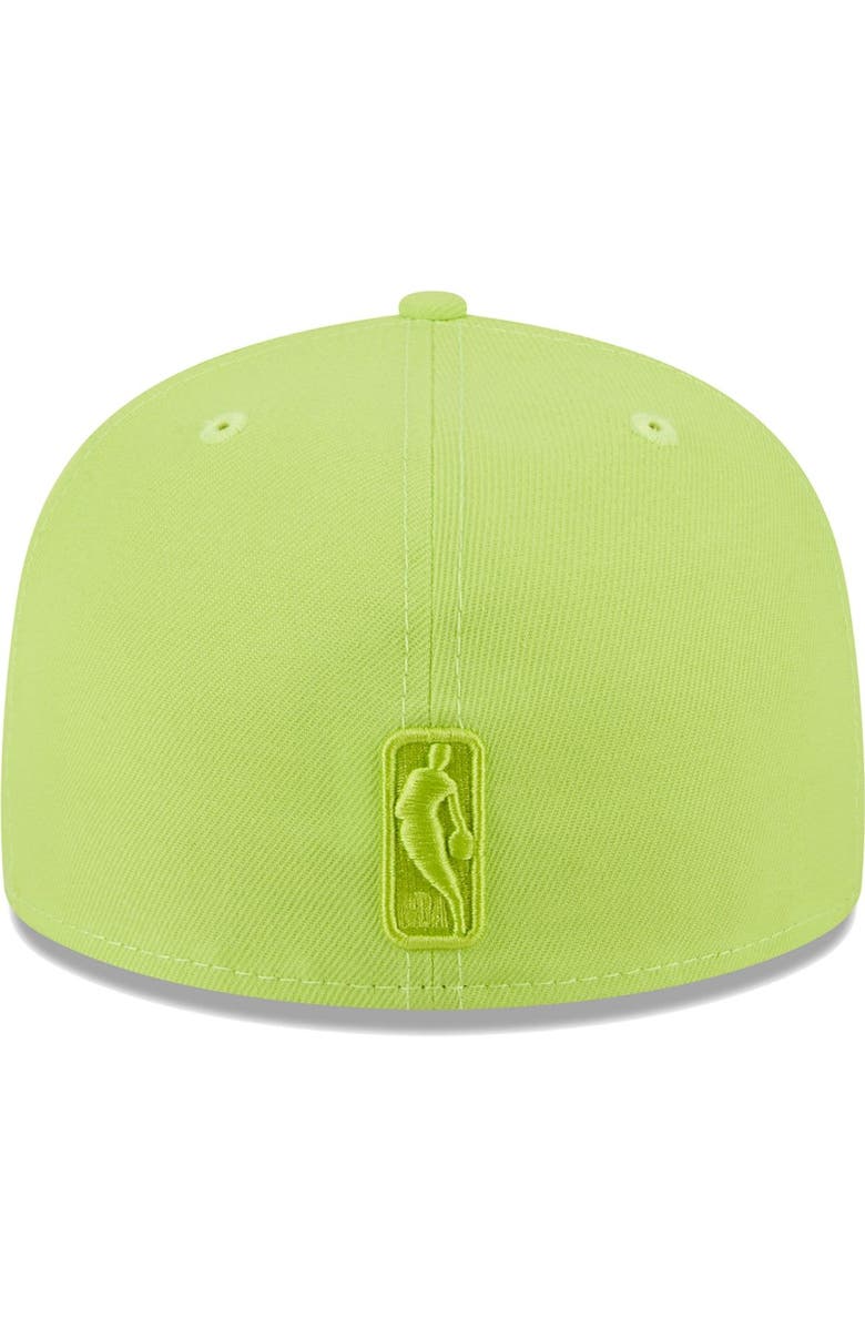 New Era Men's New Era Neon Green Phoenix Suns Spring Color Pack 59FIFTY Fitted Hat, Alternate, color, 