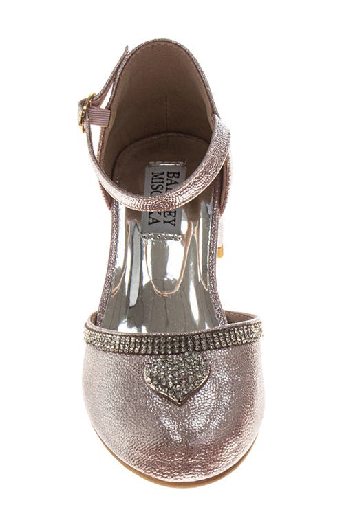 Badgley Mischka Collection Kids' Ankle Strap Pump In Pink