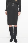 AS by DF Claude Stretch Leather Skirt
