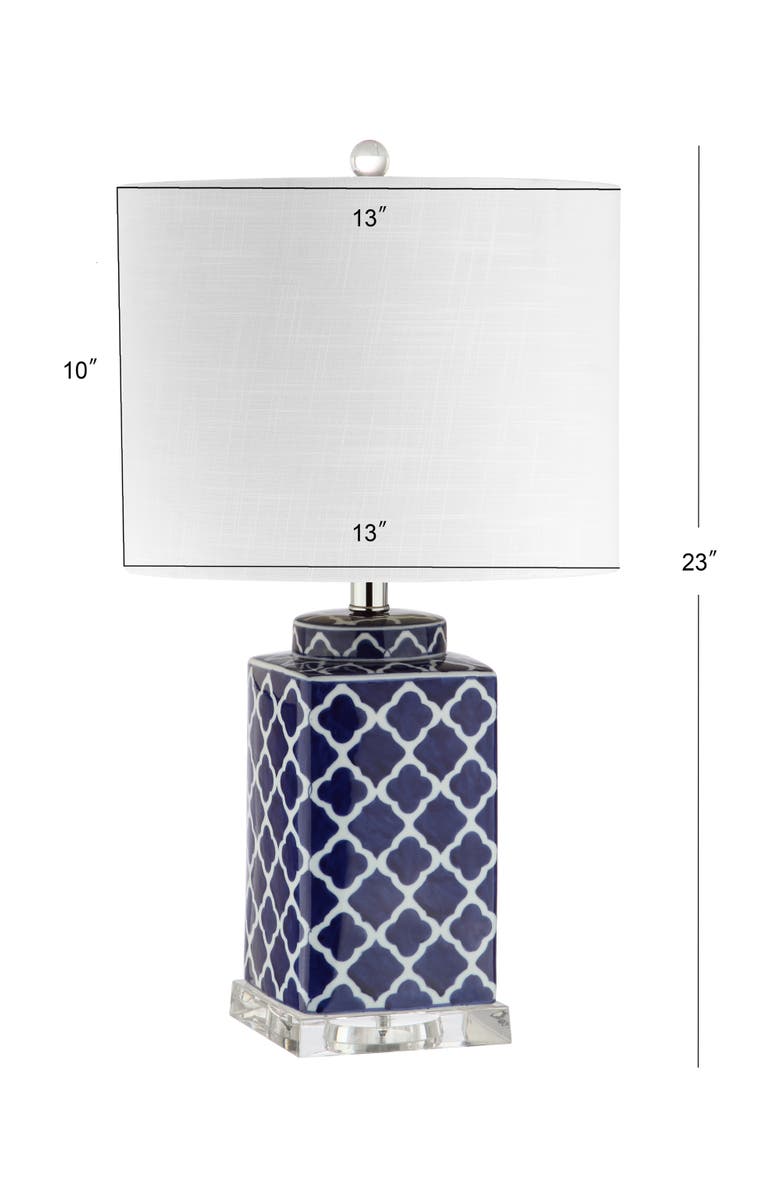 JONATHAN Y Clarke 23" Chinoiserie LED Table Lamp, Blue/White, Alternate, color, Blue/White