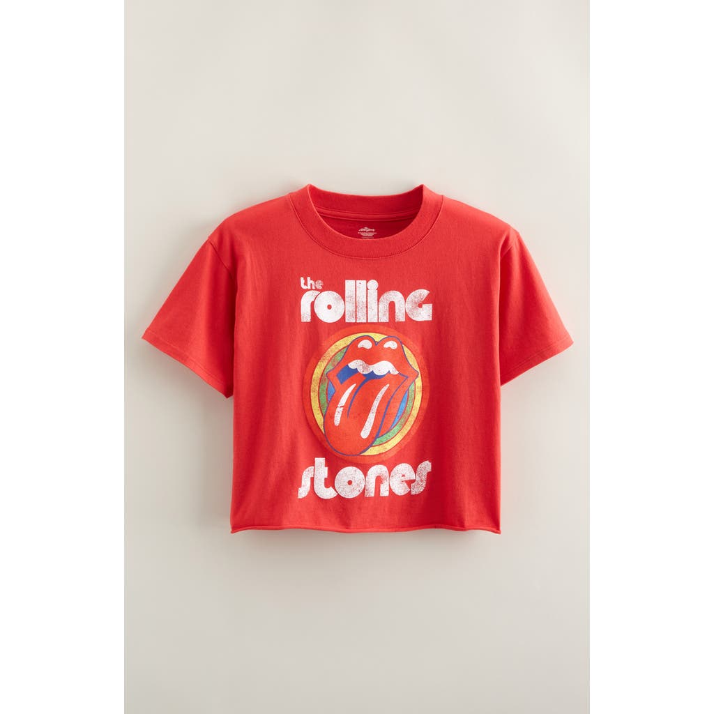 Treasure & Bond Kids' Band Graphic Cotton T-shirt In Red