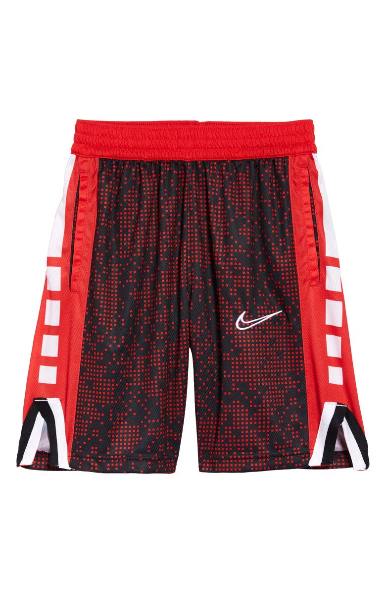 Nike Kids' Dri-FIT Digital Print Mesh Basketball Shorts, Main, color,