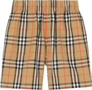 Burberry Check Cotton Cargo Shorts
