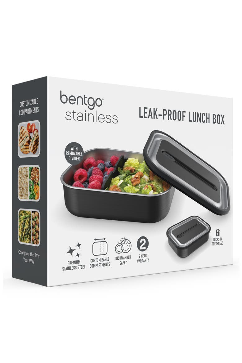 Stainless Steel Lunch Box - Carbon Black, Main, color, CARBON BLACK
