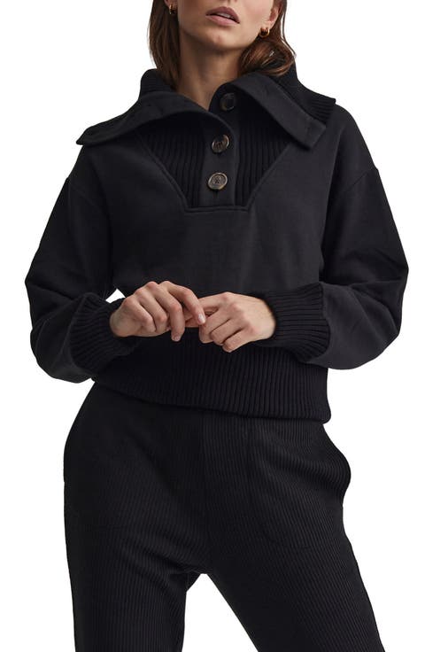 Milan Half Placket Fatigue Sweatshirt