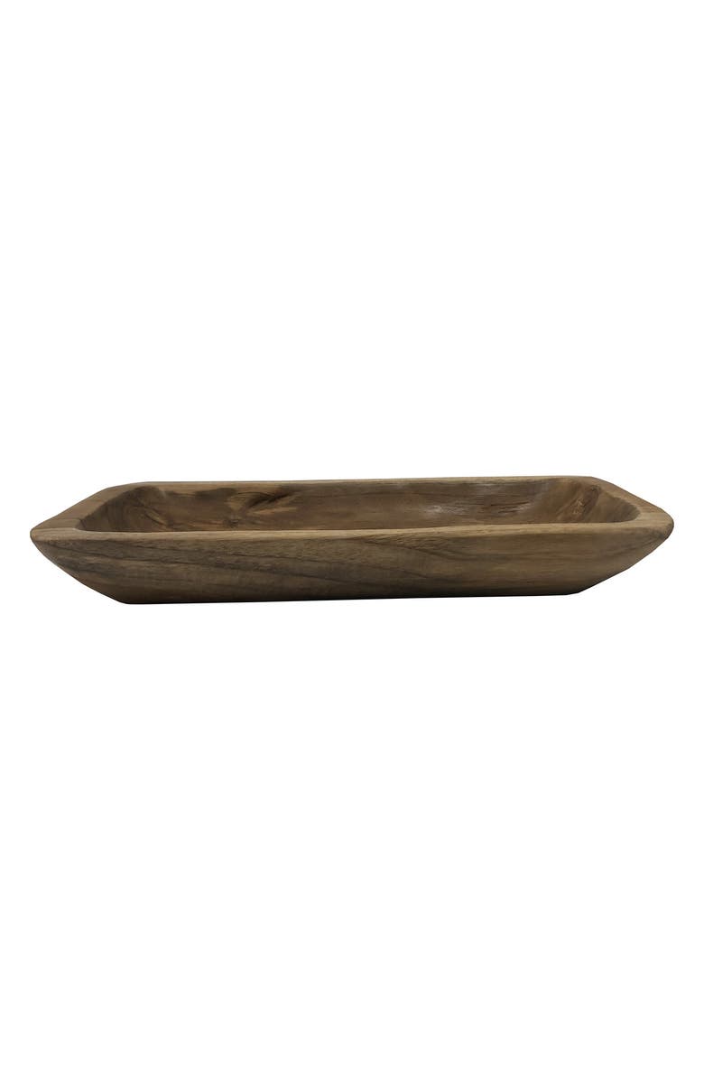 R16 HOME Teak Wood Tray, Alternate, color,