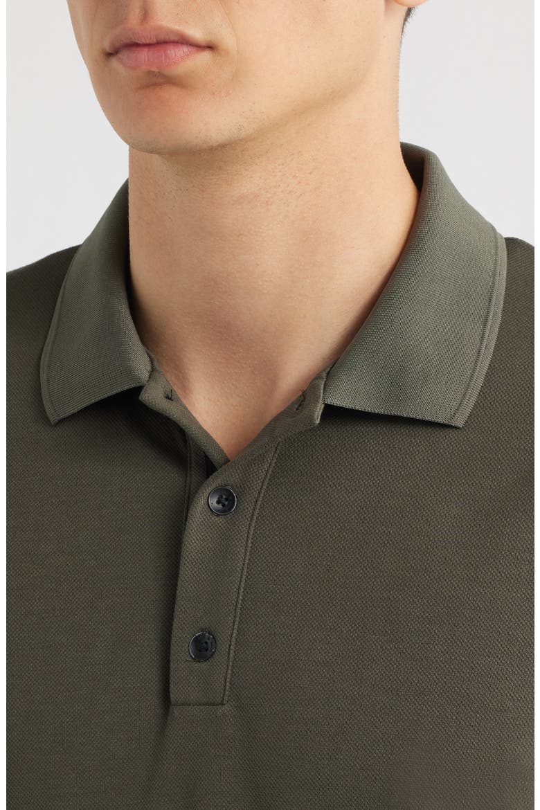 Slim Fit Tech Piqué Polo, Alternate, color, DARK SHADOW