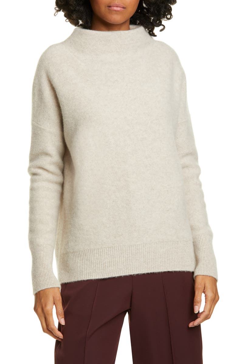 Vince Boiled Cashmere Funnel Neck Pullover, Main, color, 