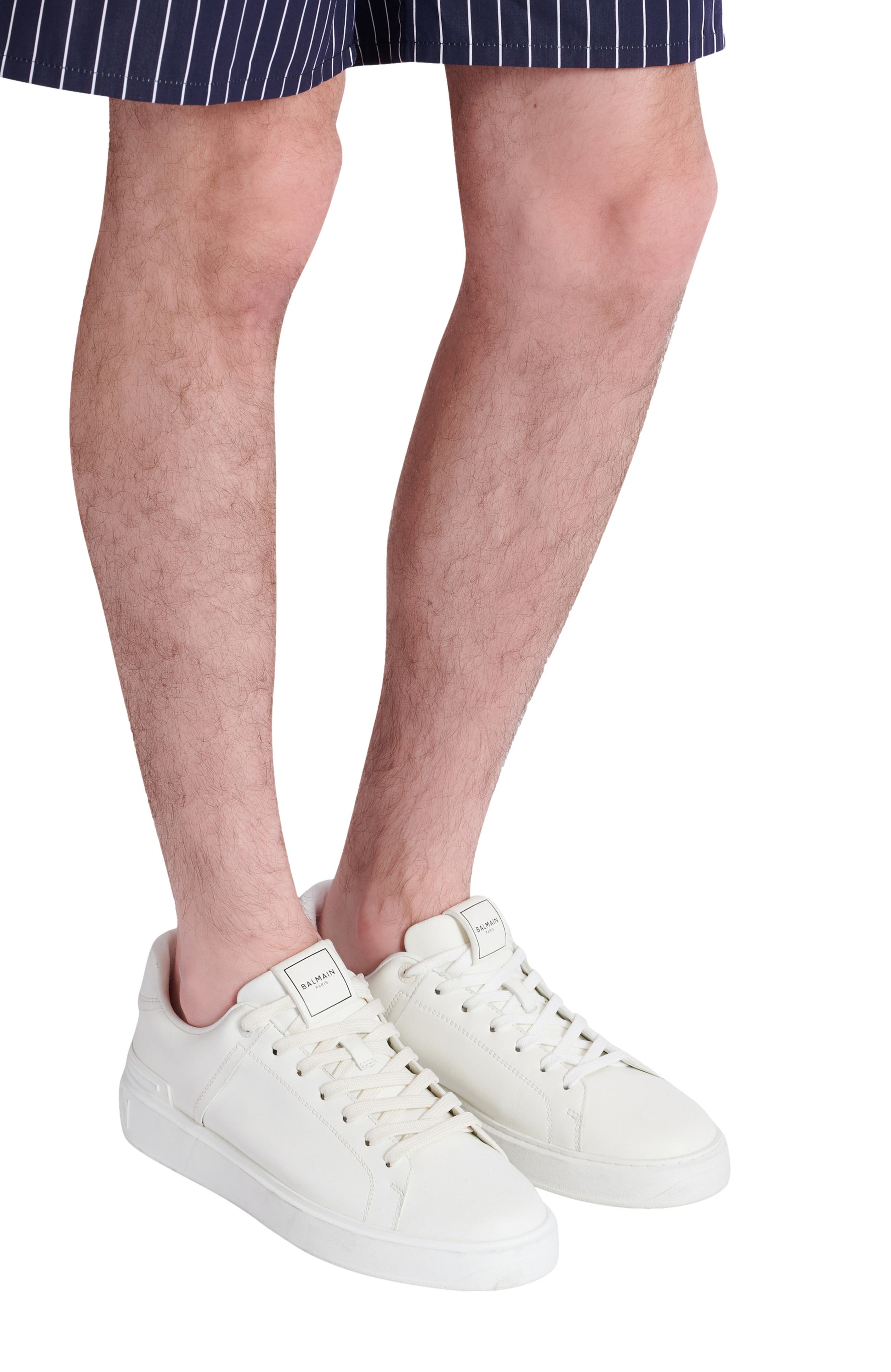 Balmain B-Court Trainers, Alternate, color, White