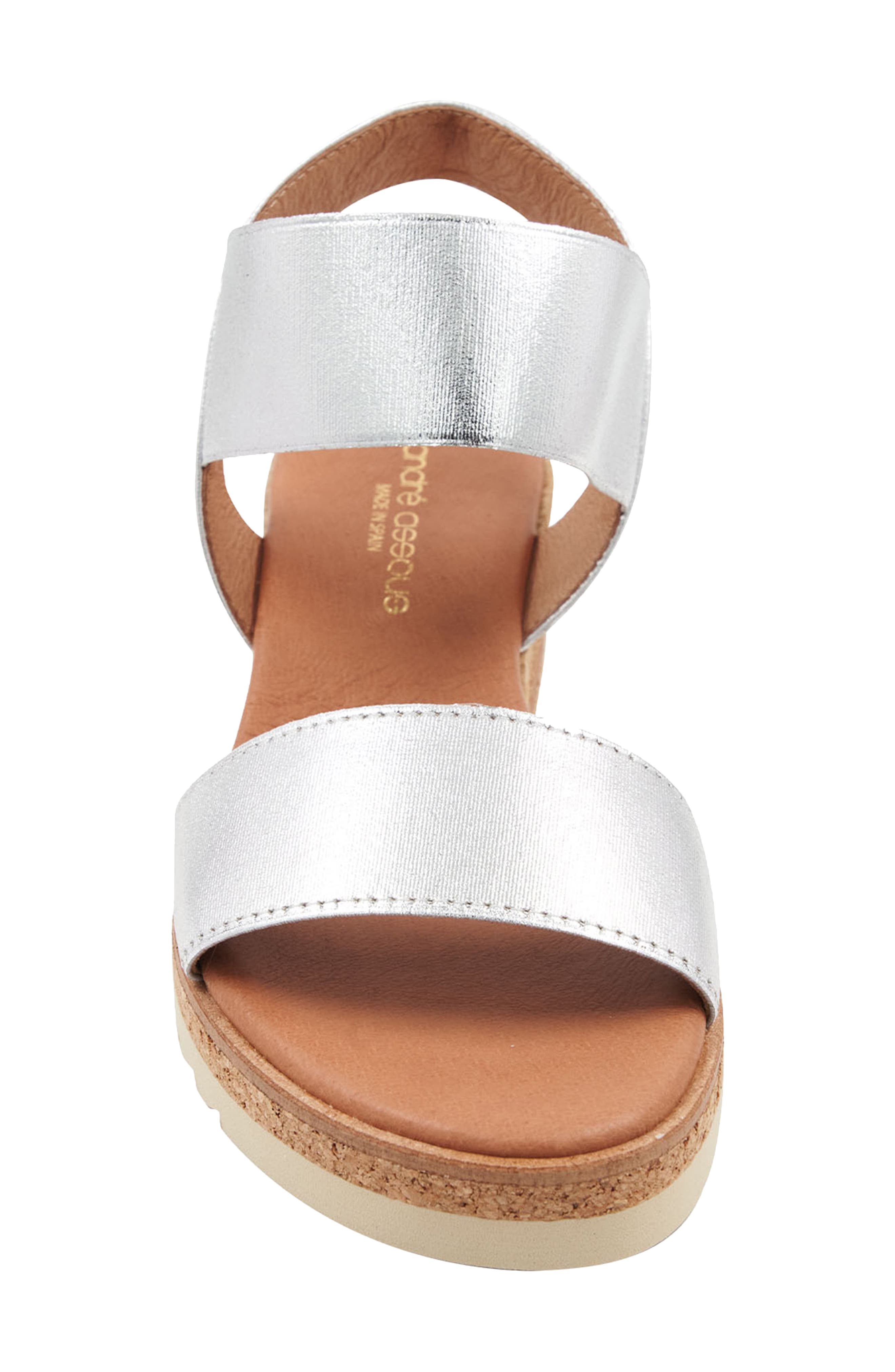 Neveah Espadrille Sandal, Alternate, color, SILVER